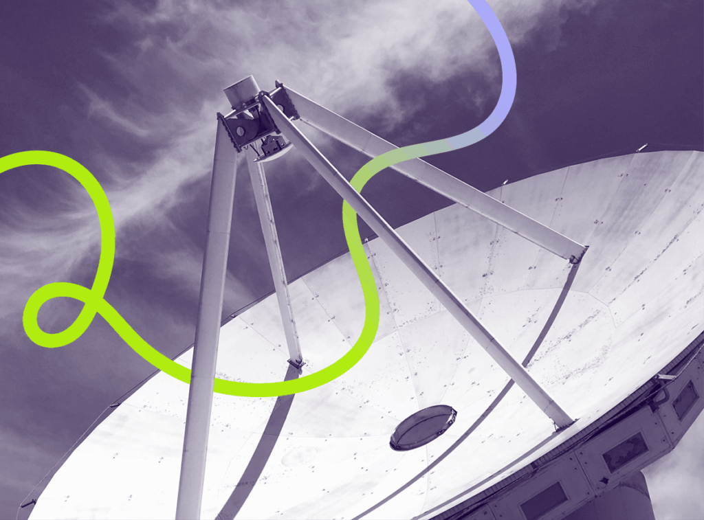 Satelite dish of client who uses Konexis strategic roadmaps