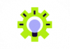 Purple lightbulb with a green outer halo icon for konexis strategic roadmap tool